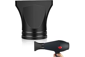 UAIAGM 1PCS Hair Dryer Attachment Universal Black Plastic Blower Nozzle Replacement Styling Tool for Home Use or Professional Salon Hairdressing Blow Outer Diameter 4.2cm to 4.6cm