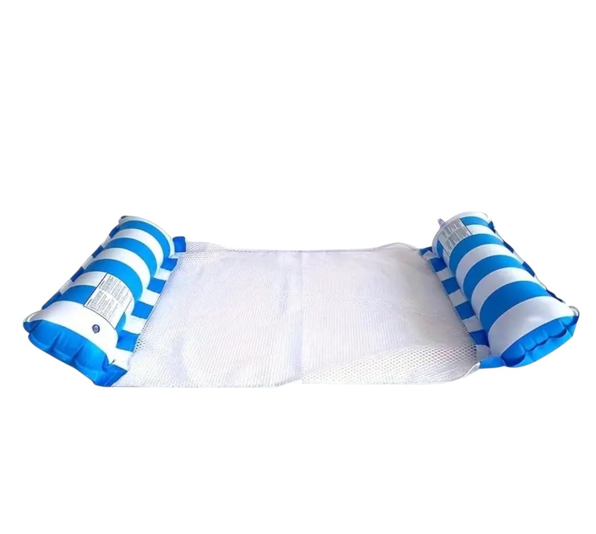 Pack of Two Inflatable Pool Hammocks, Inflatables for Adults, 2 IN 1 Swimming Pool Toys, Water Hammock - Floating Bed