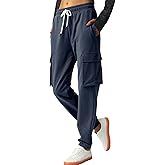 SPECIALMAGIC Women's Cargo Sweatpants Cotton Athletic Joggers 4 Pockets Sporty Pants