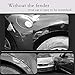 Heart Horse 117cm Car Fe-nder Flares Arch Wheel Eyebrow Auto Mudguard Fender Flare Wheel Lip Body Kit Protector Cover M-ud Guard Universal