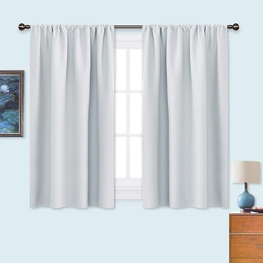 Amazon Com Nicetown Greyish White Window Curtain Panels Thermal