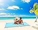 SHINE HAI Outdoor Beach Blanket, Lightweight Durable Nylon Sand Free Quick Drying Picnic Blanket, Large Picnic Blanket 7.5’ x 6’ Water Resistant, Portable Beach Mat 4 Anchor Pockets