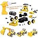 Take Apart Toys with Electric Drill Converts 3 in 1 Construction Trucks Take Apart Toy for Boys Kids Stem Building Toy for Boys Age 5+