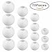 LURICO 15 Packs Chinese/Japanese White Round Paper Lanterns Lamp with Assorted Sizes for Birthday Wedding Party Decorations Crafts
