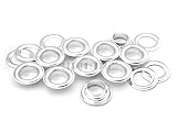 CRAFTMEMORE 50 Pack Aluminium Grommets Eyelets with