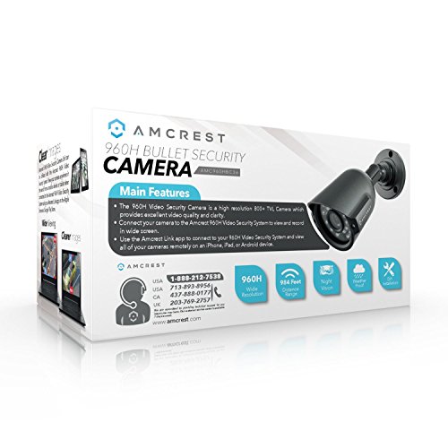Amcrest 960H (800+ TVL) Bullet Weatherproof IP66 Camera