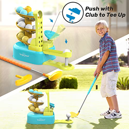 EagleStone Kids Golf Clubs Set, Outdoor Toddler Baby Golfs Set Toy W/ 2