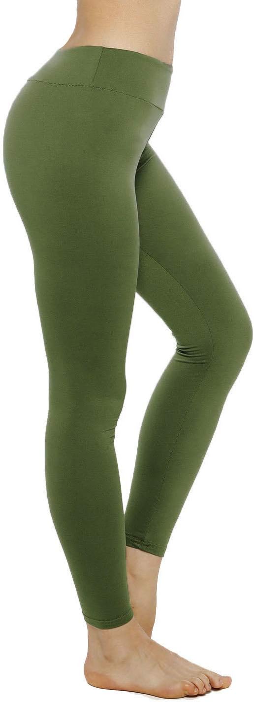 Buttery Soft Women's Leggings -10+Colors -High Waisted Yoga Pants w Hidden Inner Pocket, Reg&Plus Size