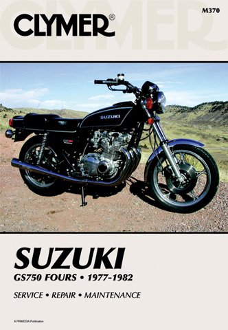 1977-1983 Suzuki GS750 Fours CLYMER MANUAL SUZ GS750 FOURS 77-82, Manufacturer: CLYMER, Manufacturer Part Number: M370-AD, Stock Photo - Actual parts may vary.