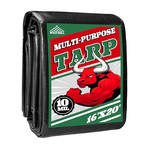 16x20 ft Heavy Duty Tarp Green&Black