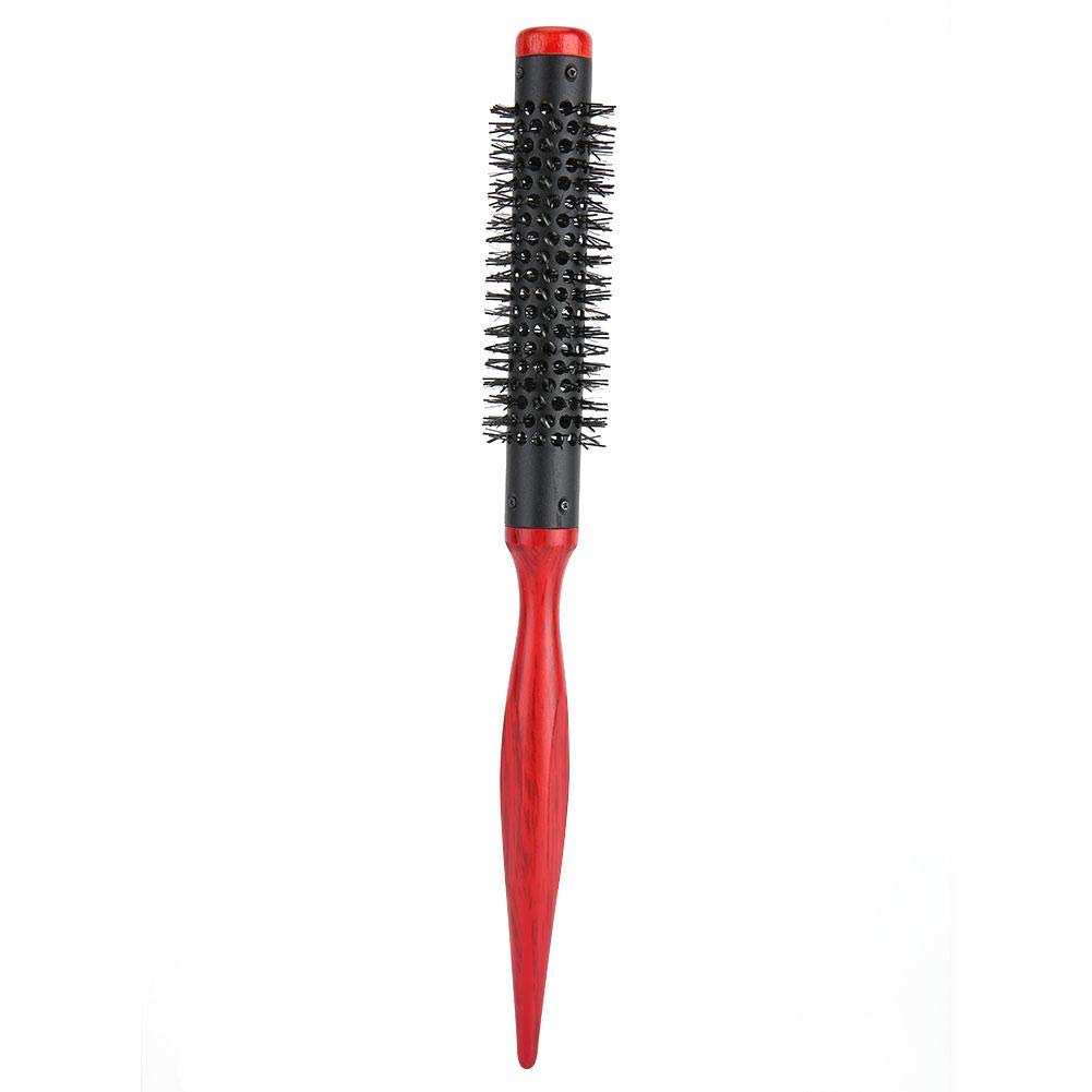 Roller Comb for Men and Women Nylon Bristles Round Salon Hair Styling Brush Comb for Blow Drying Curling Straightening(0.7in)