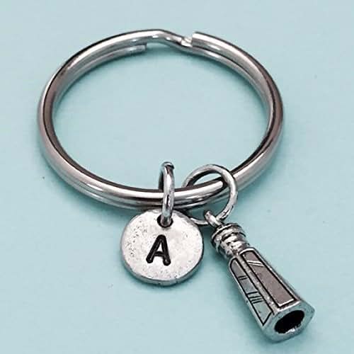 Salt shaker keychain, salt shaker charm, condiment keychain