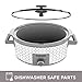 Black & Decker SC1007D Slow Cooker, 7 Quart, Geometric Cream