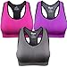 BAOMOSI Women Racerback Sports Bras - Padded Seamless High Impact Support for Yoga Gym Activewear Bra