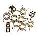 60pcs 7mm, 10mm, 11mm, 14mm, 16mm, 17mm Spring Clips Fuel Hose Line Water Air Tube Clamps Fasteners