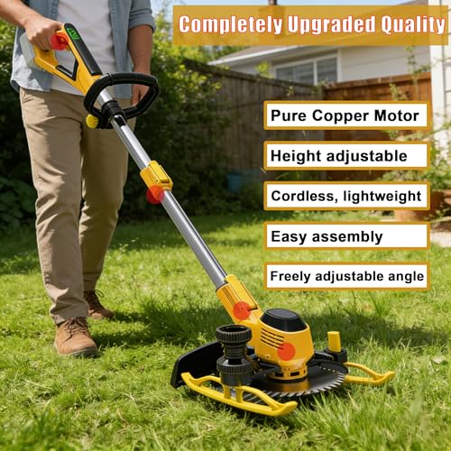 Fiutazge Cordless Weed Eater Compatible with Dewalt 20v Max Battery, Electric String Trimmer (No Battery Included)