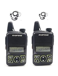 Radio portátil de dos vías BAOFENG BF-T1 Mini Walkie Talkie UHF 400-470 mhz (1 par)