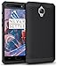 TUDIA OnePlus 3T / OnePlus 3 Case, OMNIX [Heavy Duty] Hybrid [Full-Body] Case with Front Cover and Built-in Screen Protector/Impact Resistant Bumpers for OnePlus 3T, OnePlus 3 (Matte Black)