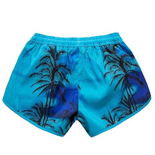 Jushye Women's Beach Shorts, Summer Swim Trunks Quick Dry Beach Surfing Running Swimming Water Pants (Blue, S)