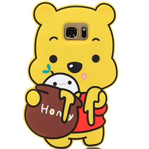 Samsung Galaxy S7 Case, MC Fashion Cute 3D American Cartoon Characters Protective Silicone Phone Case for Samsung Galaxy S7 (Winnie The Pooh)