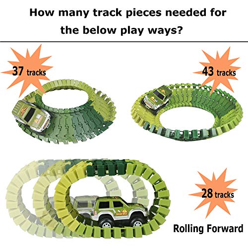 2 Dinosaur+Jurassic+Flexible+Playset+Toddler