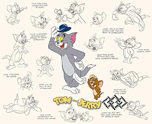 "Tom and Jerry Model Sheet" Officially Licensed Warner Brothers Hand-Painted LE 100 Cel - NEW with COA - Published by Clampett Studios