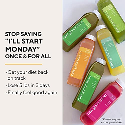 RAW generation 3Day Skinny Cleanse Best Detox Juice Cleanse for