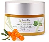 ARNALIA 100% Natural & Organic Wild Herbs, Eye & Face Cosmetic Skin Care Cream, Emollient, Anti Wrinkle, Anti Aging, Age Spot, Firming, Hydrating Balm, Collagen, Vitamin A,C,E,F Moisturizer, SPF 1.1oz