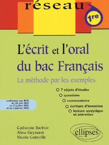 L' écrit et l'oral du bac français
