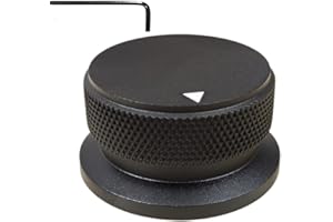 Szliyands 38 x 20mm Aluminum Alloy Potentiometer Control Knob Volume Audio Electric Guitar Bass Screw Type, for 6mm Diameter Shaft