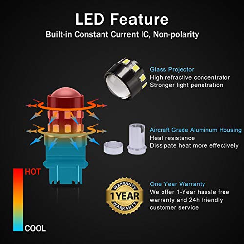 image for BRISHINE 4-Pack 1000 Lumens Super Bright 3157 3156 3057 3056 3157K LED