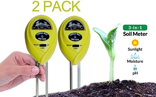 Dodoshop 2pack Soil Moisture Meter Sensor Meter for Garden, Farm, Lawn Plants Indoor & Outdoor(No Battery Needed)