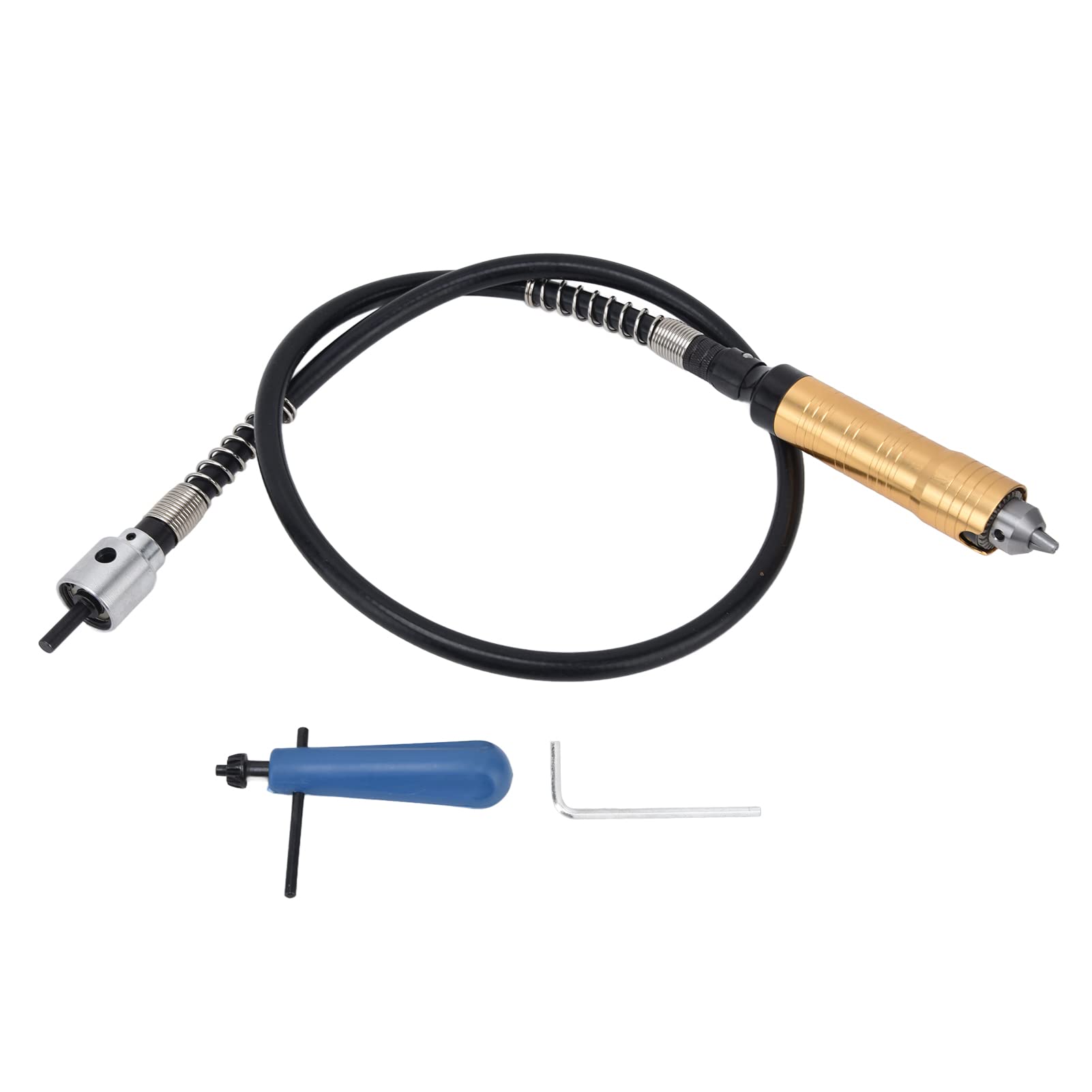 YUMILI Flex Shaft Extension Chuck 0.3-6.5mm Flexible Shaft Rubber ABS Aluminum Alloy Drill Chuck 0.3-6.5mm