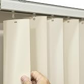 Vertical Blinds Replacement Slats (Off White) (82.50 Inches) (2 Slats) | Heavy Duty PVC Smooth Curved Vertical Blind Replacement Slats - Choose Your Custom Size and Quantity