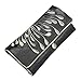 Jewelry Roll Clutch - Embroidered Chrysanthemum,Gray,8