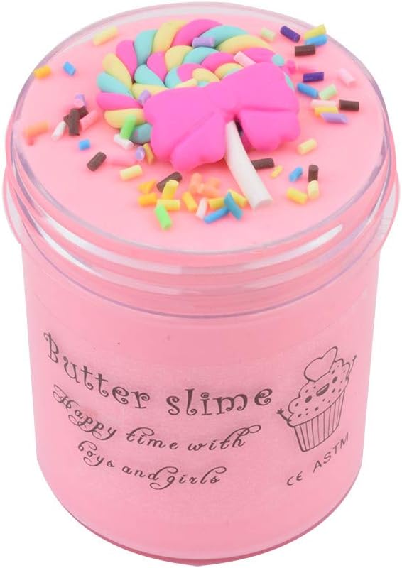 Huaya 60/120/200 ML Chocolate Lollipop Slime Cloud Cotton Slime Soft and Non-Sticky Fluffy Slime For Children Educational Decompression Toys