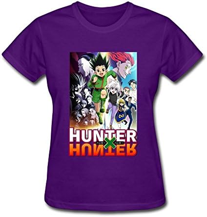 LENOJE Hunterxhunter GON.FREECSS Women's Fashion Short Sleeve Tshirts O-neck Purple M