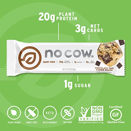 No Cow High Protein Bars, Brand Sampler Pack, 20g Plus Plant Based