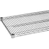 Wire Shelf with 4 Plastic Clips Shelving Unit Add-on [Set of 2] Finish: Chrome, Size: 1" H x 30" W x 21" D