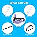 MORLA Straw Lid/Cap for Hydro Flask Wide Mouth Sports Water Bottle with Paracord Handle.(Purple/Black)