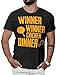 LeRage Shirts Winner Winner Chicken Dinner pubg Shirt Funny Gamer Tee Men's Black Medium
