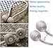 Melaluxe 6 Pack Magnetic Curtain Tiebacks, Decorative Curtain Holdbacks for Window Décor (Coffee)