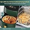 Elegant-Life-45-L-Air-Fryer-Oil-Free-7-in-1-with-Recipes-Cookbook-1400W-LCD-Touchscreen-Air-Oven-Cooker-Oil-Free-Hot-Cooker-BPAPFOA-Free Elegant Life 4.5 L Air Fryer Oil Free 7 in 1 with Recipes Cookbook, 1400W LCD Touchscreen Air Oven Cooker, Oil Free Hot Cooker, BPA&PFOA Free