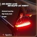 Rear Bike Light - USB Rechargeable Red LED Bicycle Tail Light, Amazingly Bright 100 lm, 6 Modes, Waterproof, 180-degree For Cycling Safety Flashlight, Easy Install on Bicycles, Helmets