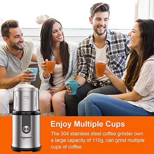 Ingeware Coffee Grinder Electric, Electric Spice Grinder for Coffee