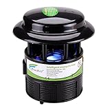 Mosquito Trap, HAUSBELL Nontoxic Flying Insect Trap Mosquito Killer Non-Chemical Mosquito Inhaler Auto On and Off With Light Sensor, UL Listed (Black)