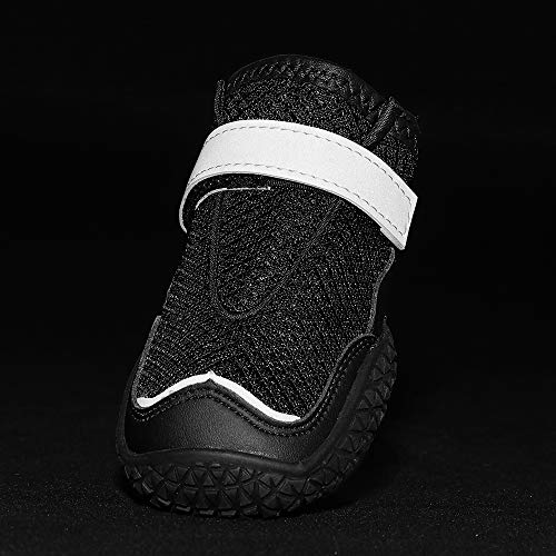 Dog Outdoor Shoes Breathable Running Shoes with Reflective Strap and Anti-Slip Sole for Pet Boots (6#) - Thumbnail 7