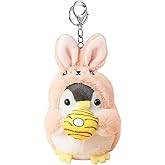 VINWO Cute Penguin Plush Keychain Charm Accessories Kawaii Gift For Backpack, Handbag, Purse, Car Keys
