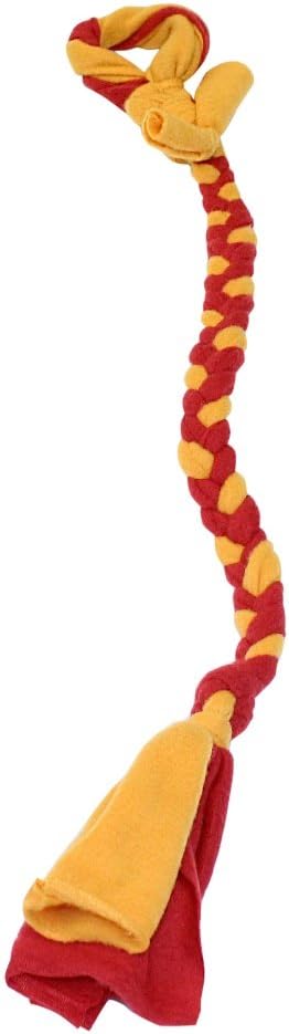 Tether Tug Fleece Rope Toy | Dog Toy for Interactive, Outdoor Play Kits & Easy Tug Toy | Ideal for Small Dogs & Puppies | One Size