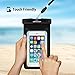 DBPOWER Universal Waterproof Dry Bag Case for Phones up to 6-Inch (Black)